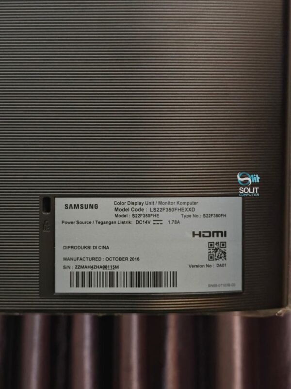 Monitor Samsung S22F350FHE 22Inch FHD 60Hz